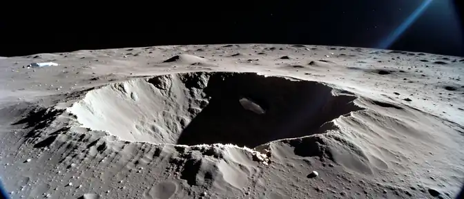 След от SpaceX: НАСА обнародовало кадры лунного кратера, оставленного ракетой Маска