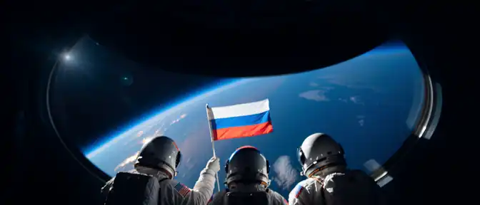 Символ единства на орбите: экипаж МКС обратился к жителям Земли в День флага